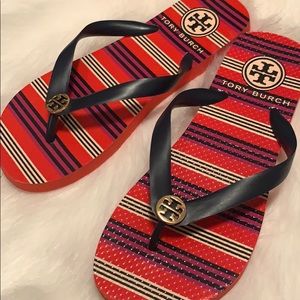 Size 7 Tory Burch flip flops